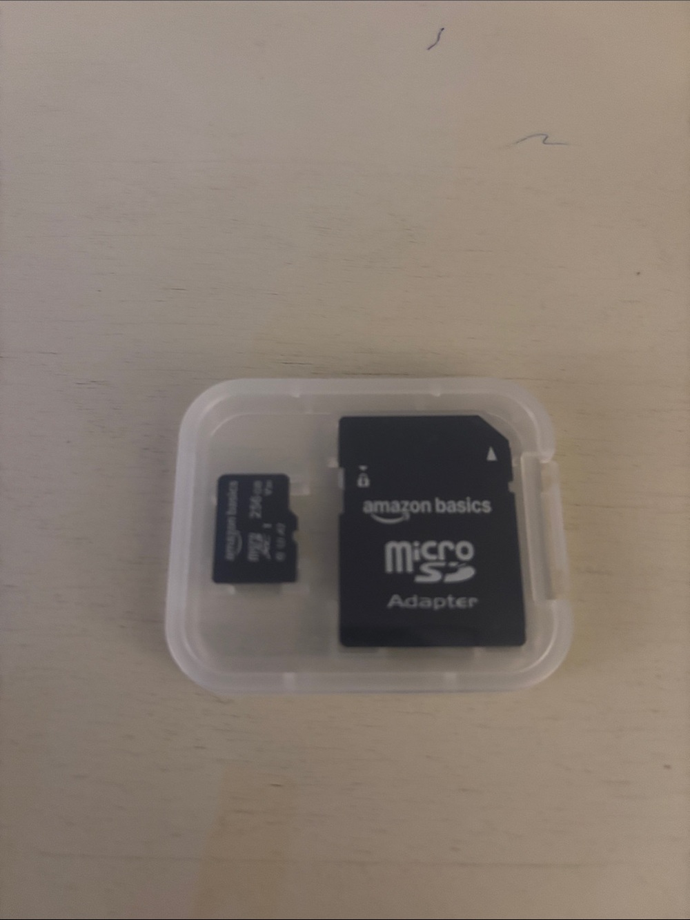 AmazonBasics MicroSD Card + Adapter (Black) 256GB